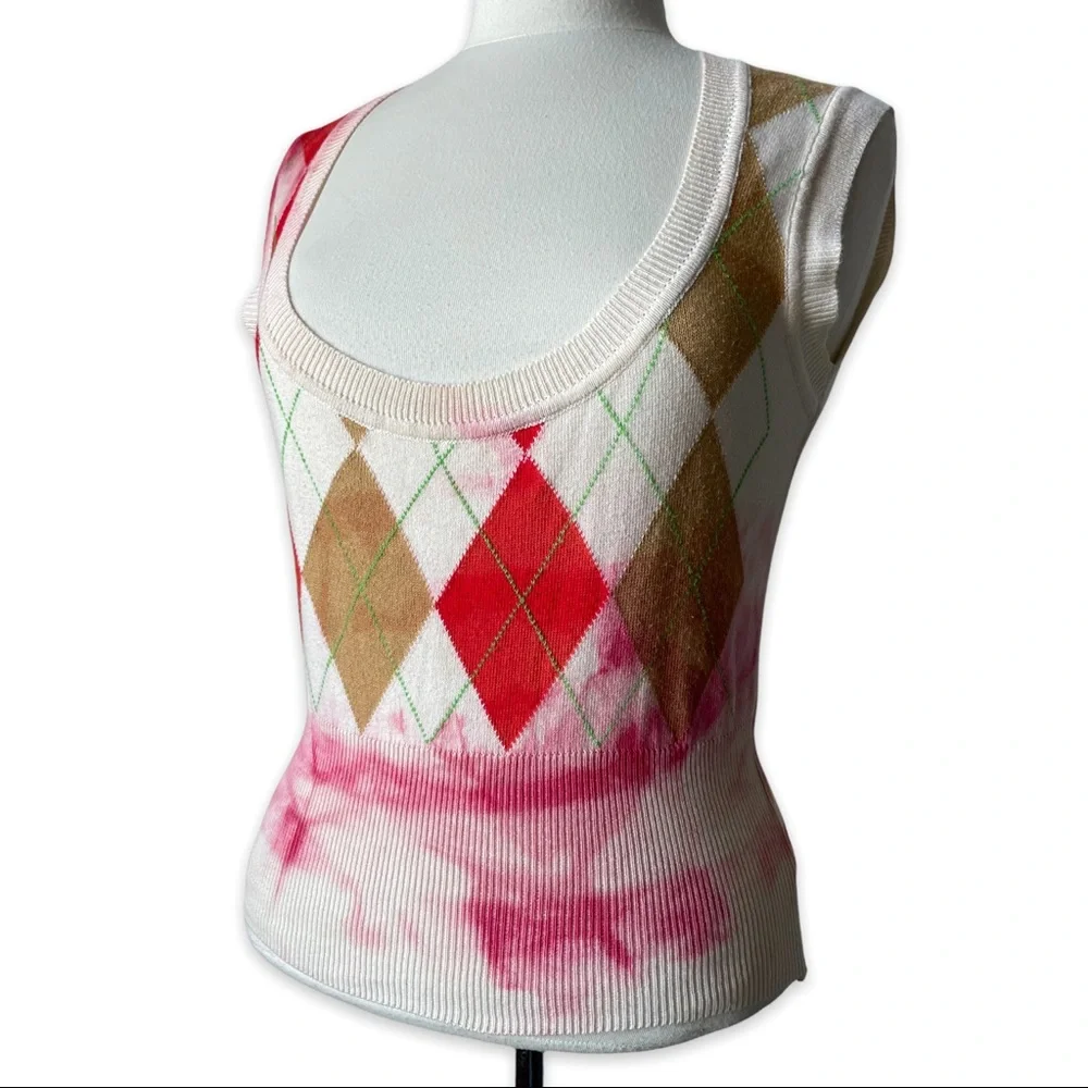 ❤️ SOLD ❤️ Vivienne Westwood Vest Anglomania Argyle Distressed Punk Sweater - Picture 4 of 11